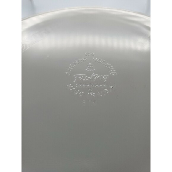 Vintage Anchor Hocking Fire King Peach Luster 9 Inch Round Baking Dish - Picture 9 of 12